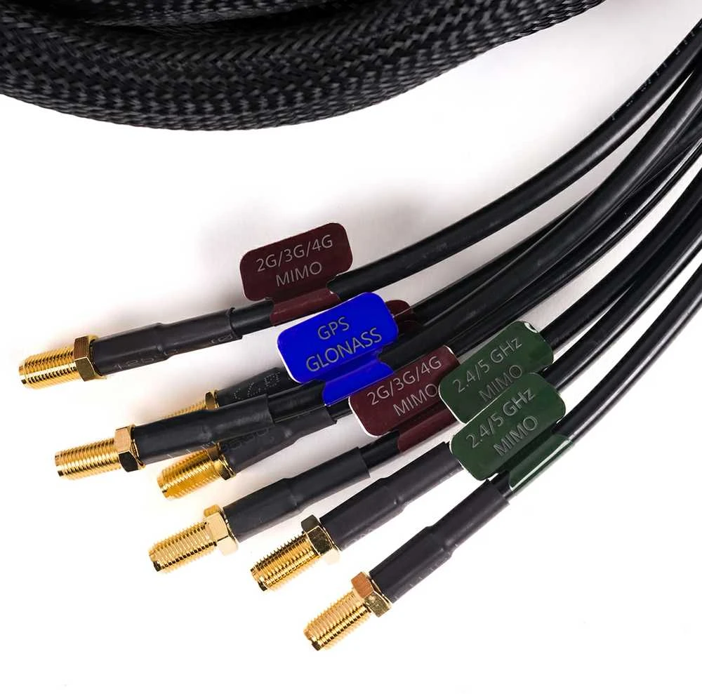 Kabelis GSM Poynting 7w1 CAB-119 5xSMA 2xRP SMA 3m