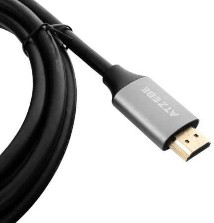 HDMI laidas su metaline jungtimi