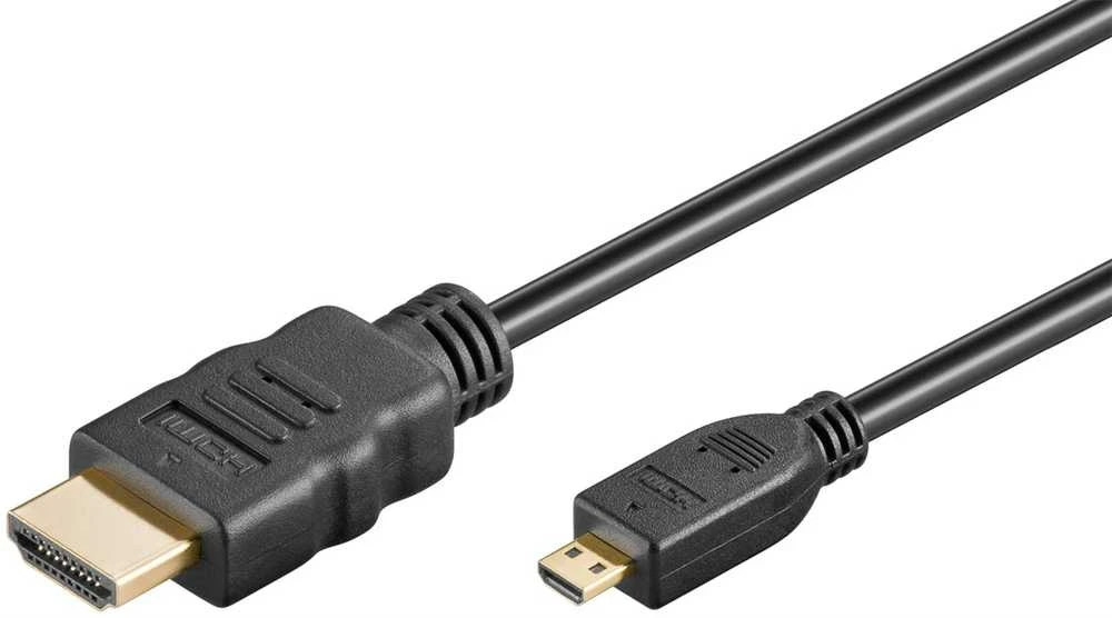 Goobay HDMI kabelis - microHDMI - didelės spartos HDMI su Ethernet palaikymu - 5m