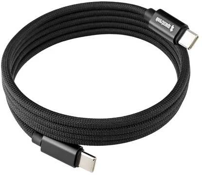 USB-C Spacetronik magnetinis laidas 1,2 m, juodas