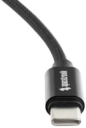 USB-C Spacetronik magnetinis laidas 1,2 m, juodas