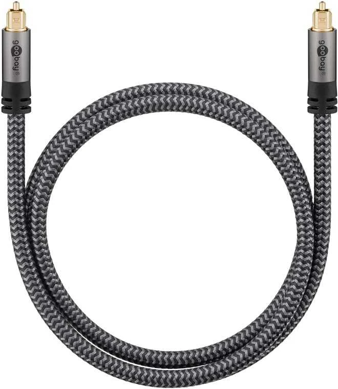 Toslink Goobay Plus TEXTIL optinis kabelis 1m