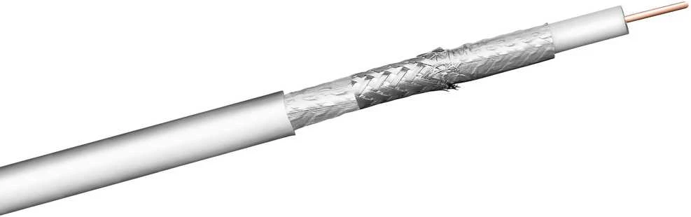 Kabelis RG6 Spacetronik DOKA 4K CU Trishield 100m