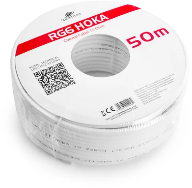 Kabelis RG6 Spacetronik HOKA 102 CU Dualshield 50m