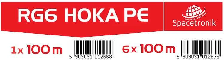 Kabelis RG6 Spacetronik HOKA PE 102 CU Dualsh. 100 m