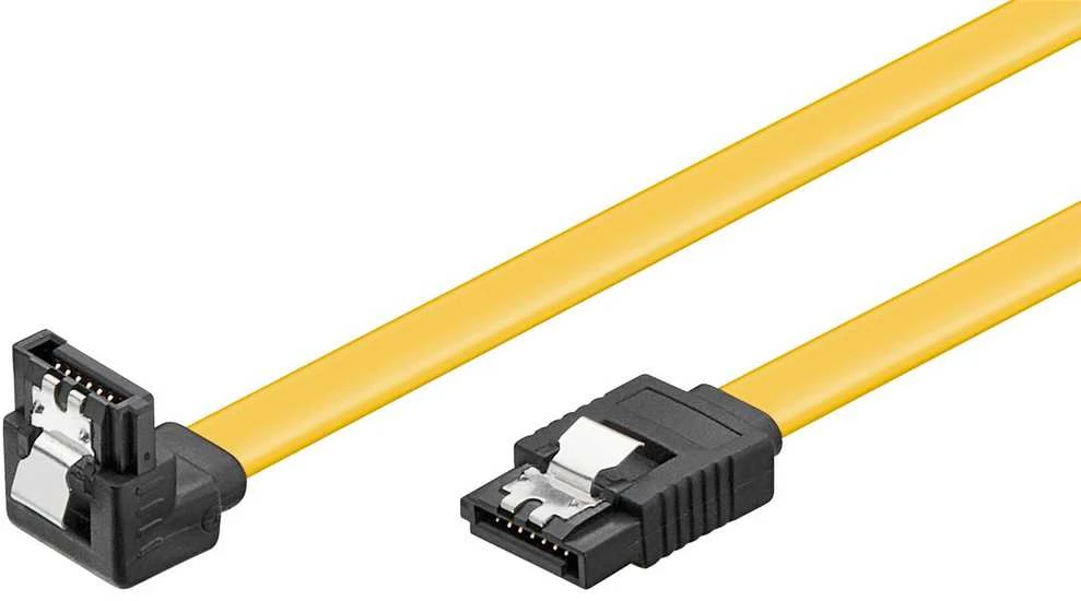 MicroConnect Kabelis SATA III Type L 6 Gb/s kampinis Goobay 0,7m