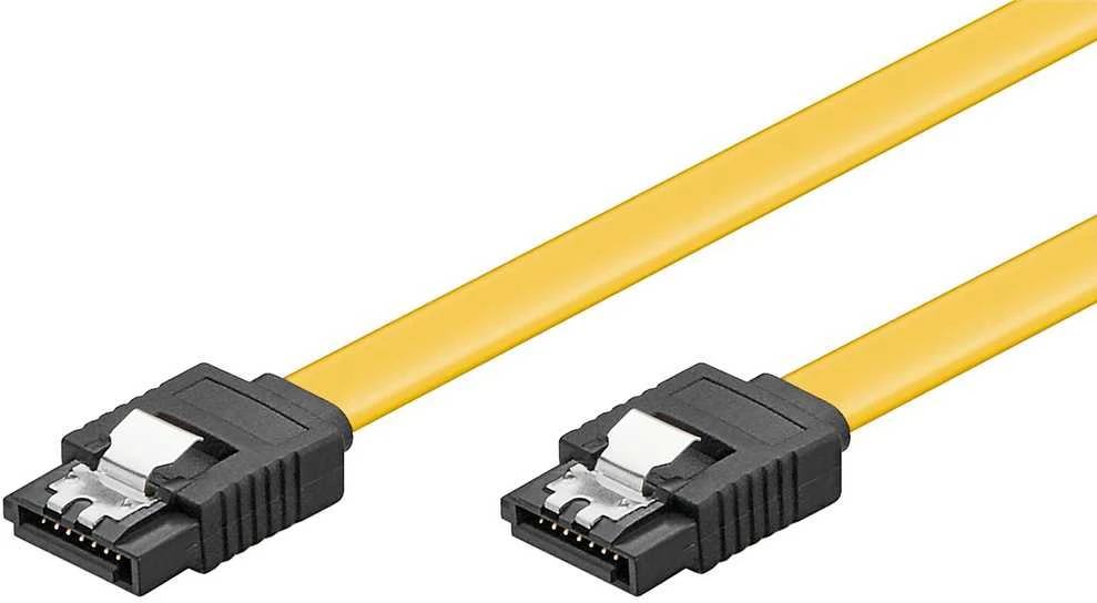 Goobay 0,70 m HDD SATA, 0,70 m, kištukas/kištukas, geltonas