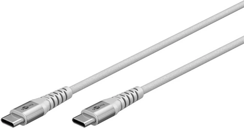 „Goobay“ | USB-C itin minkštas tekstilinis laidas su metaliniais kištukais | 70193