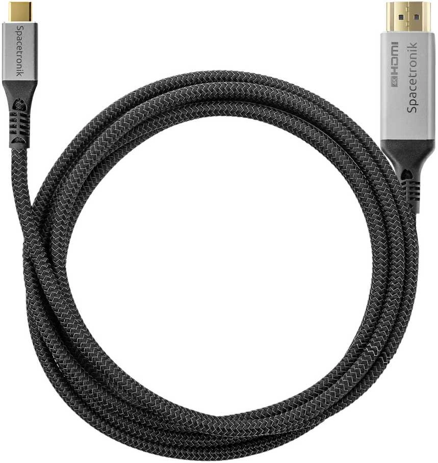 USB-C į HDMI laidas su pinta tekstūra