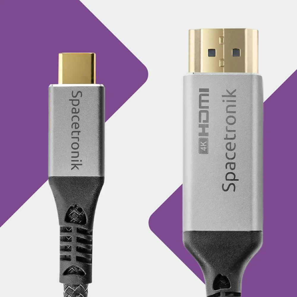 USB-C 3.1 HDMI 4K kabelis Spacetronik KCH-SPA015 1.5