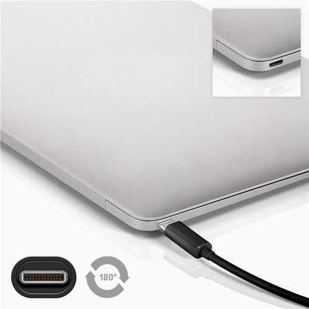 Goobay USB-C 90 ° - USB-A laidas, 2 m