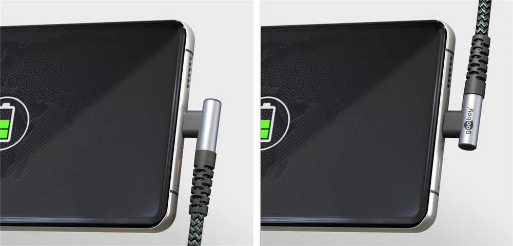 Kabelis USB-C – USB-A 2.0 Goobay KAMPINIS TEXTIL 0,5m
