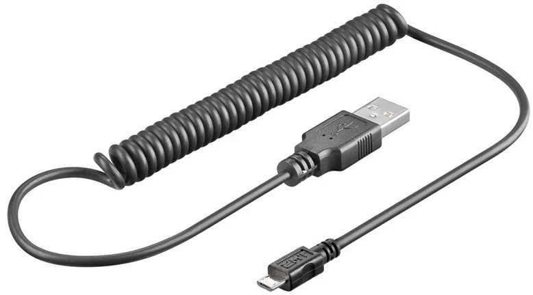 MicroUSB B - A susuktas laidas Goobay - 1m