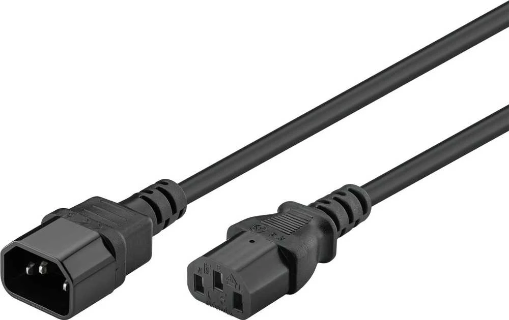 Goobay IEC prailginimas, 3m, juodas
