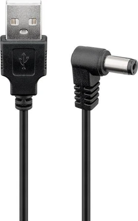 Goobay USB - 5,5 x 2,5 DC maitinimo adapteris, 1 m