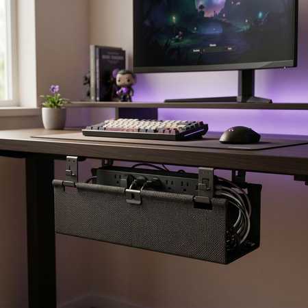 Kabelių organizatorius Spacetronik 400 × 160 mm