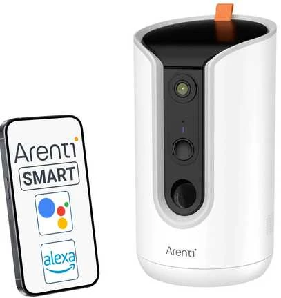 IP kameros skanėstų dozatorius Arenti Petcam Wi-Fi 5G 3MP 2K