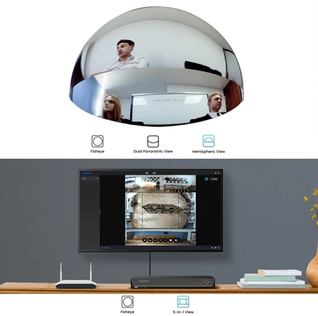 Kamera Reolink FE-W fisheye balta Wi-Fi
