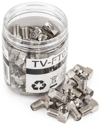 Kampinis F kištukas Spacetronik TV-FT0390 Dėžutė 50 vnt