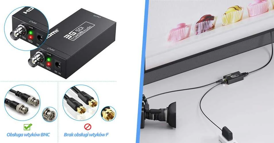 Konwerter 3G HD SDI na HDMI Spacetronik SPH-SDI3GI