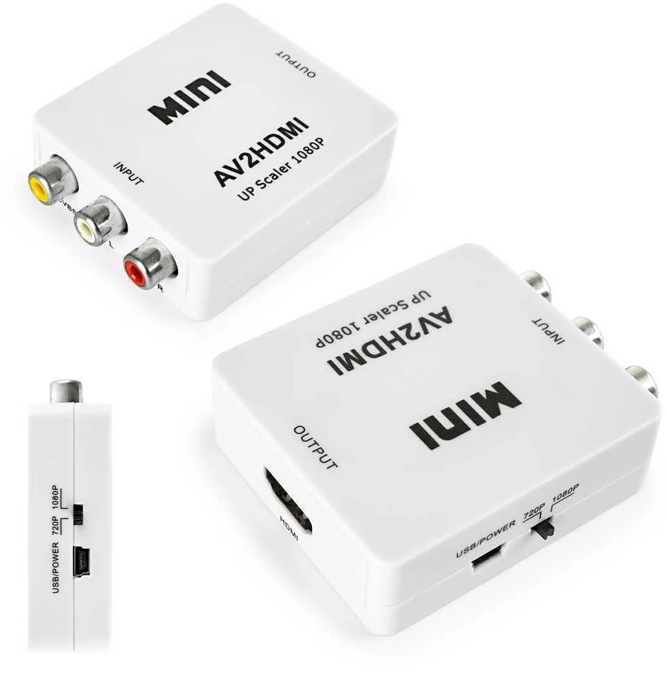 Spacetronik AV2HDMI keitiklis su jungčių komplektu