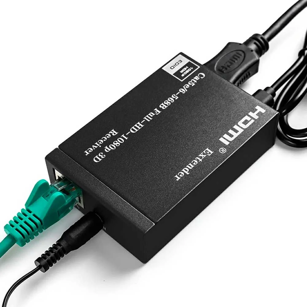 Spacetronik HDMI į LAN imtuvas su kabeliais