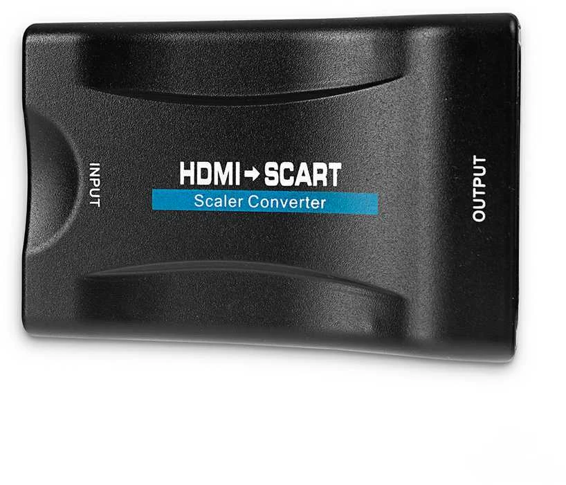 Juodas HDMI į SCART adapteris