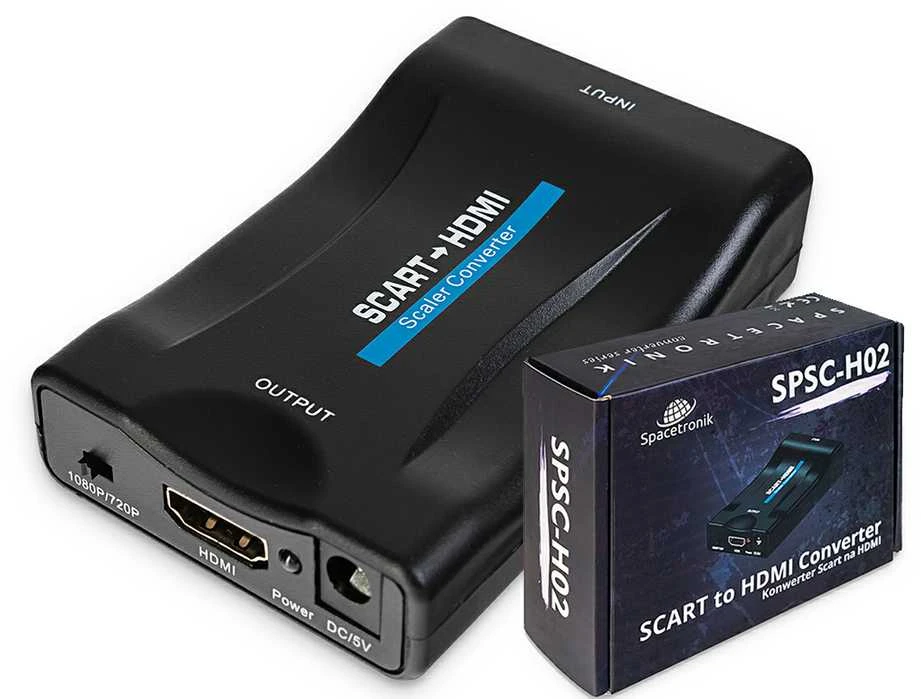 SCART į HDMI adapteris su 1080p perjungikliu