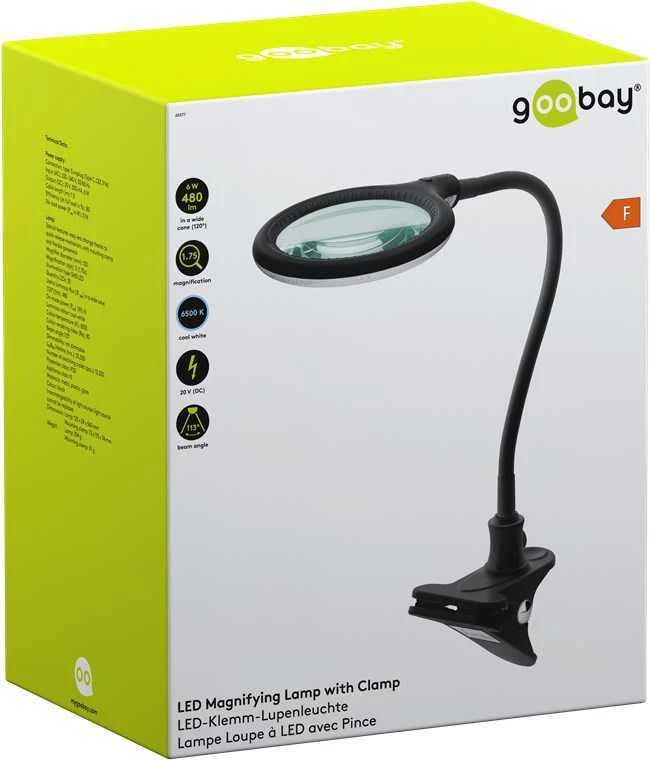 Kosmetinė didinamoji lempa 6W 480lm 1,75x Goobay klipas