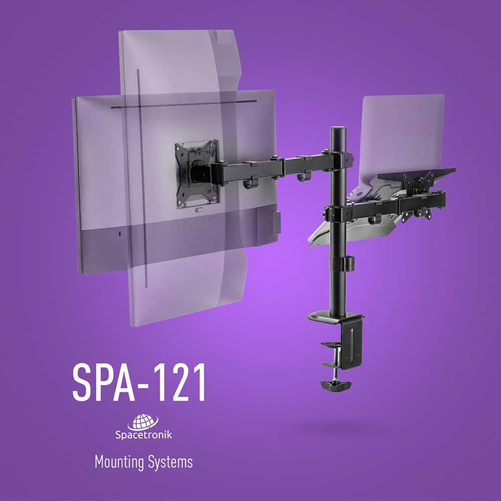 Laikiklis na monitorius i laptop Spacetronik SPA-121