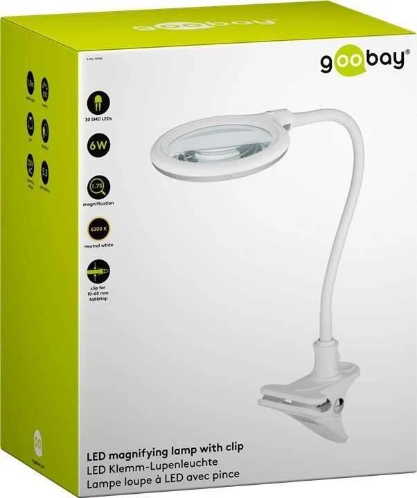 Kosmetinė didinamoji lempa 30xLED 6W 480lm Goobay