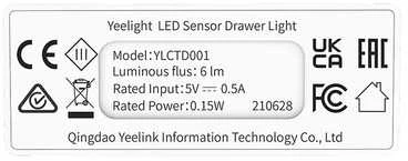 Lubinis šviestuvas Yeelight LED Sensor Drawer Light - stalčių šviestuvas su judesio jutikliu