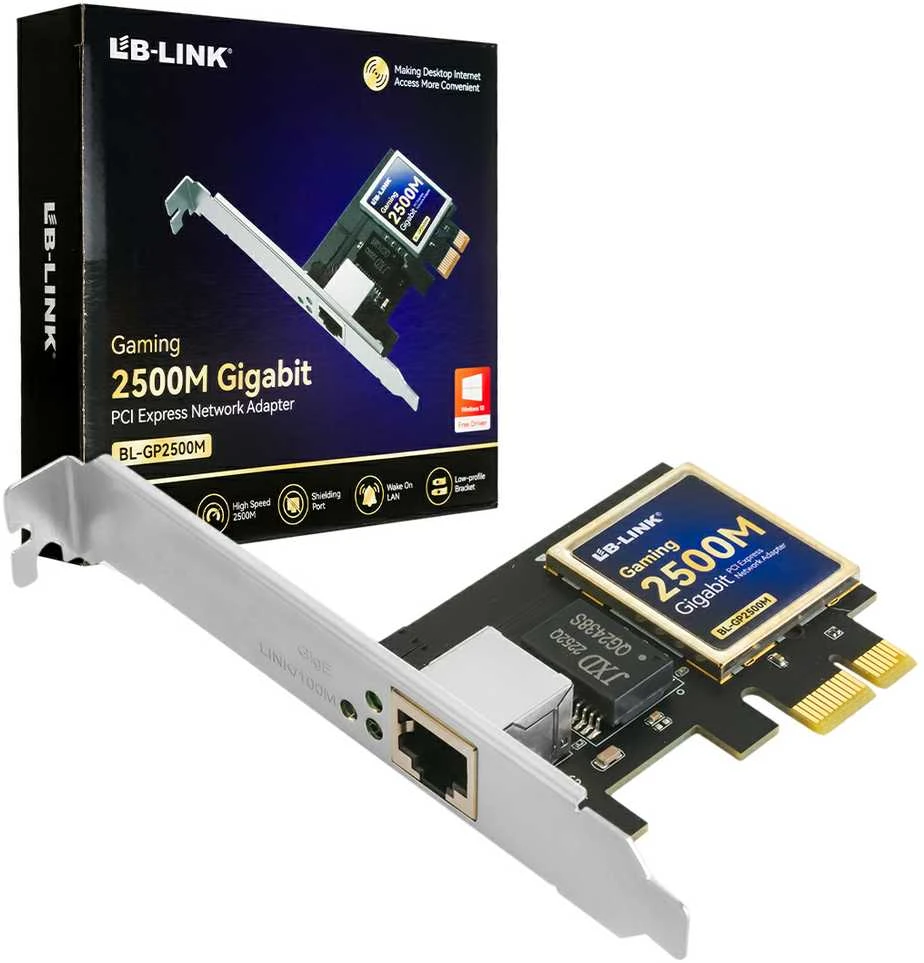 Lb Link Vidinė PCI-E 2500Mbps BL-GP2500 tinklo plokštė