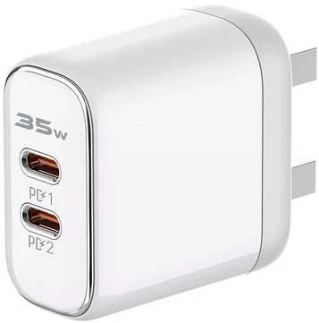 MFi sieninis įkroviklis LDNIO A2528M, 2xUSB-C, USB-C iki Lightning 35W