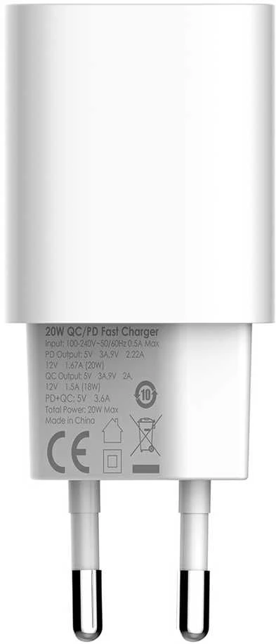 Ldnio 30 W PD QC3.0 USB įkroviklis, USB-C, „Lightning“ laidas