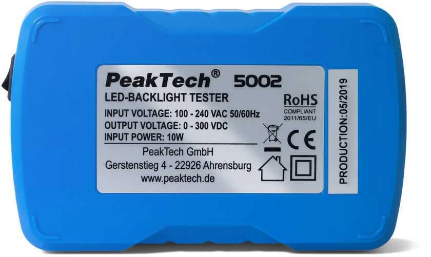 LED ir foninio apšvietimo testeris nuo 0 iki 300 V PeakTech 5002