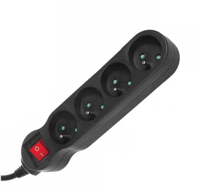 MACLEAN MCE181 Maclean MCE181 Power Strip 4 lizdas su jungikliu 3 m laidas