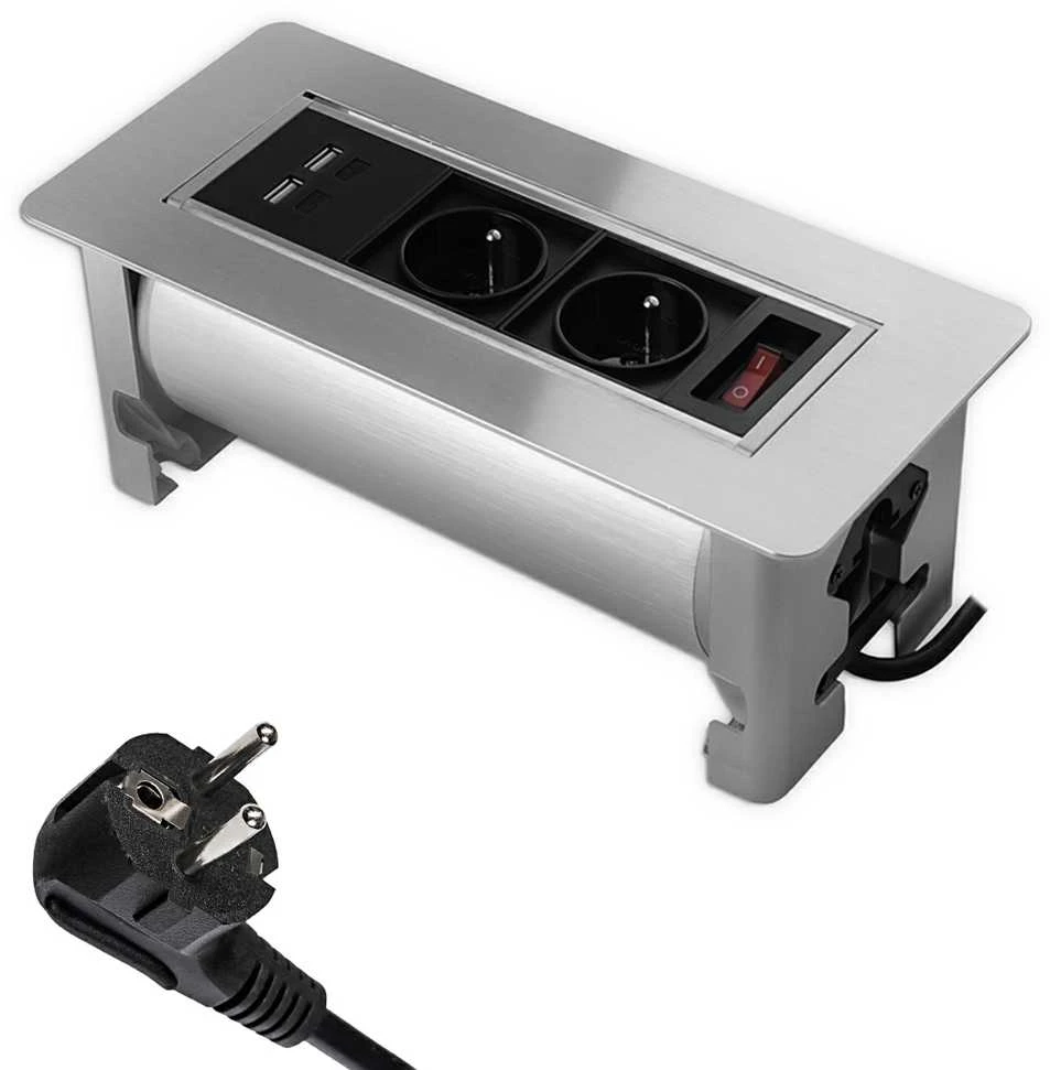 Spacetronik Biuro lizdas su USB rotary Spacetronik SPS-O24S