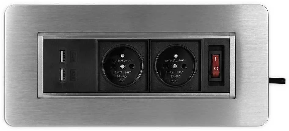 Spacetronik Biuro lizdas su USB rotary Spacetronik SPS-O24S