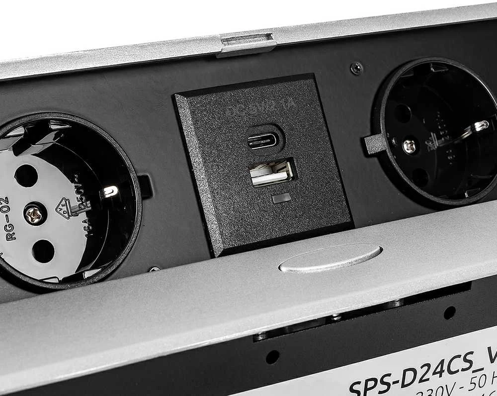 Atidaromas stalviršio lizdas Spacetronik SPS-D24CS V2