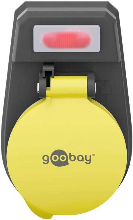 Goobay Saugos lizdo adapteris su jungikliu tinkamas naudoti lauke Juodas