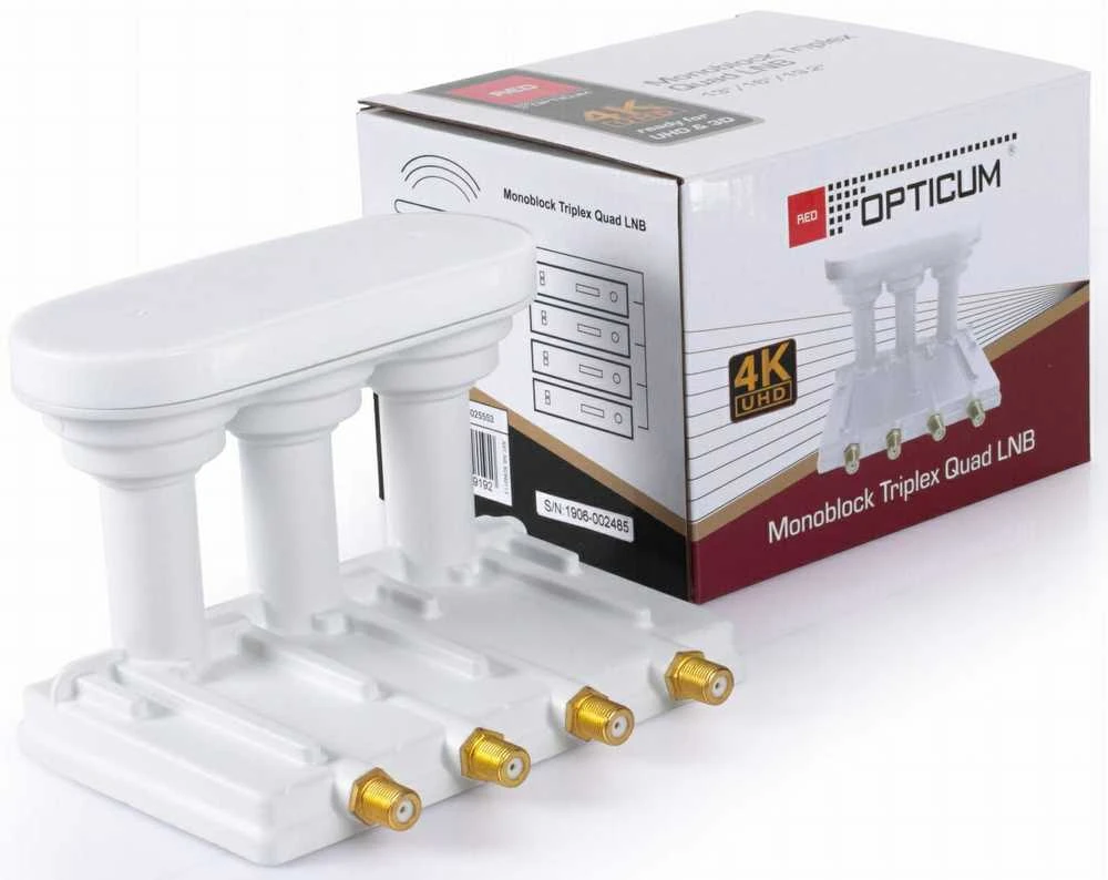 LNB Monoblock Quad TRIPLEX Opticum ROBUST 3°