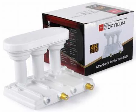 LNB monoblokas, vieno TRIPLEX Opticum ROBUST 3°