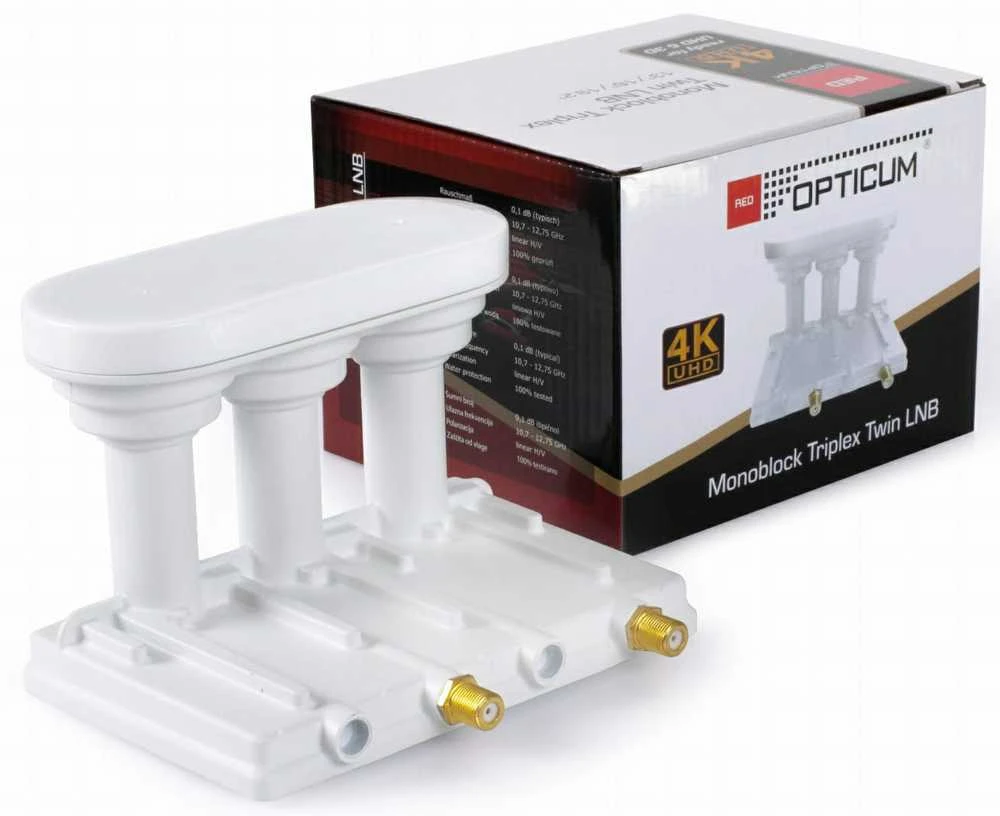 LNB monoblokas, vieno TRIPLEX Opticum ROBUST 3°