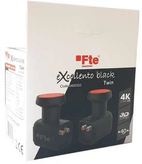 FTE Konwerter Twin FTE eXcellento Juodas LTE 0,1 dB