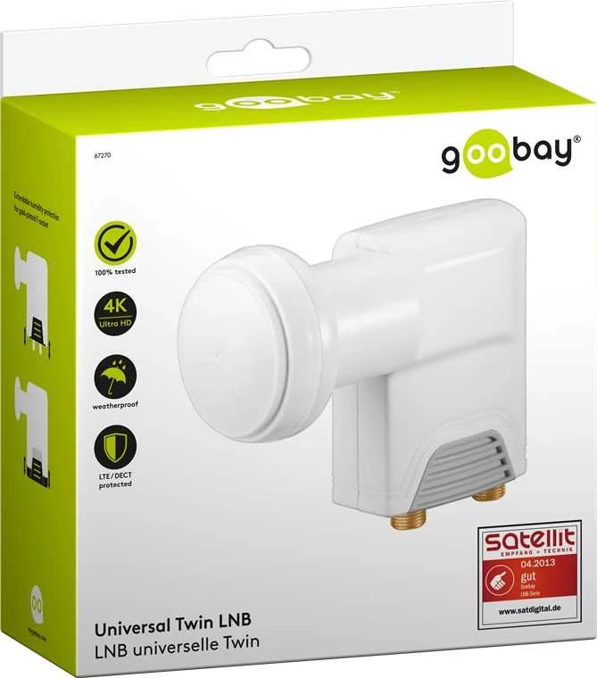 Goobay Twin Universal LNB pakuotėje