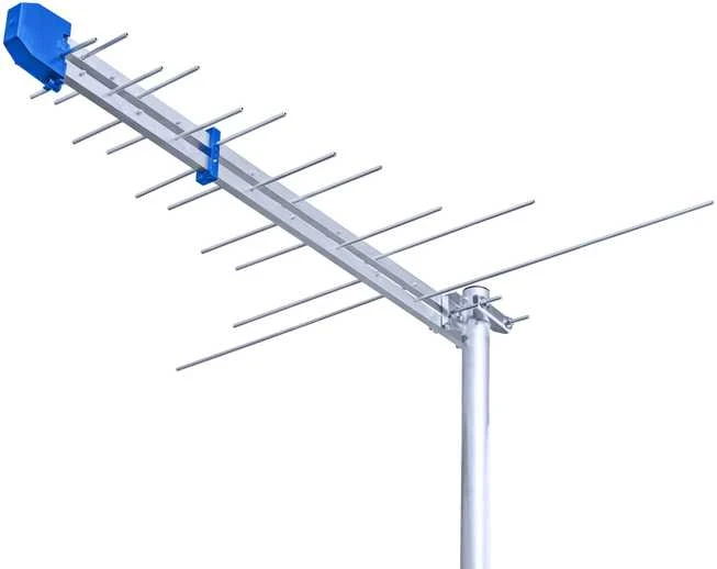 Logaritminė antena Spacetronik SPL-75 konstrukcija