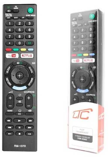 HQ LXP1370 televizoriaus nuotolinio valdymo pultelis LCD/LED SONY RM-L1370 3D NETFLIX YOUTUBE Juodas