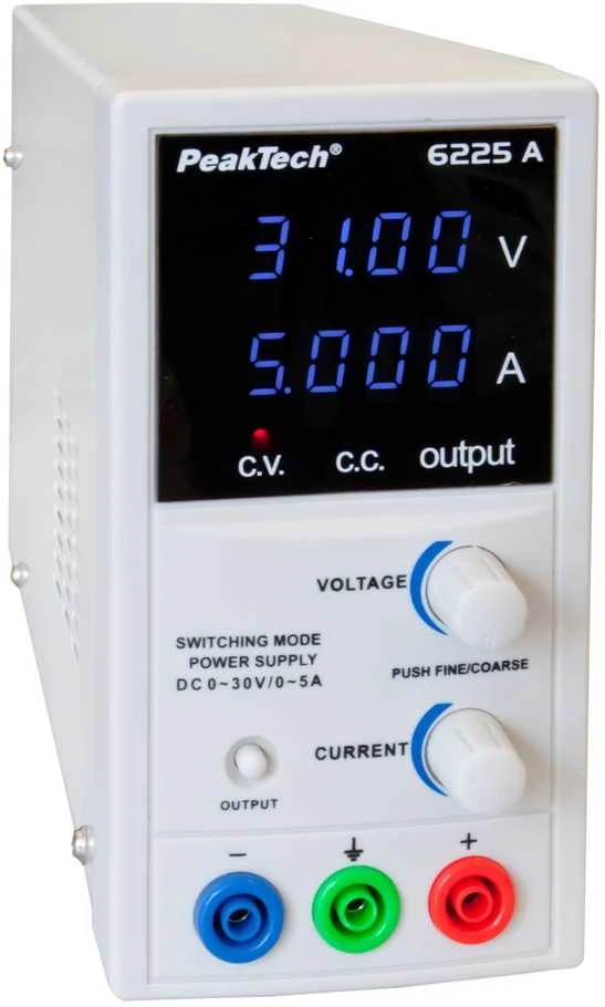 Maitinimo šaltinis laboratoryjny 30V 5A PeakTech 6225A