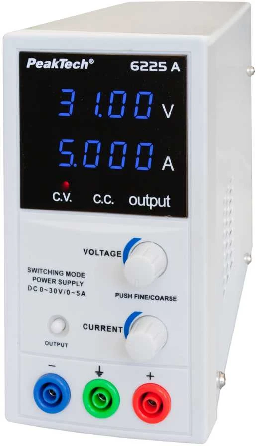 Maitinimo šaltinis laboratoryjny 30V 5A PeakTech 6225A